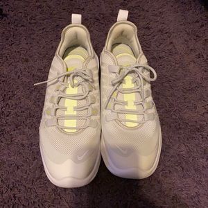 White/light grey with neon green details AirMax